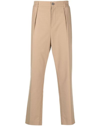 Karl Lagerfeld Tailored Straight Trousers - Natural