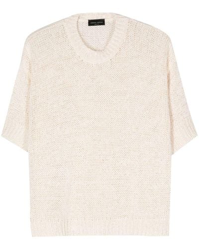 Roberto Collina Open-knit Sweater - White