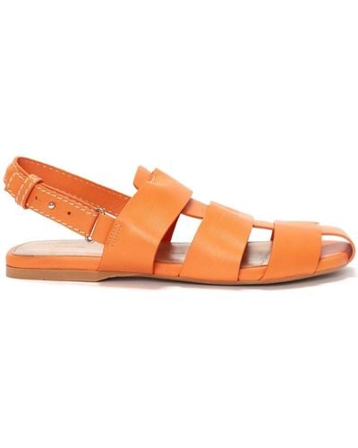 JW Anderson Leather Fisherman Sandals - Orange