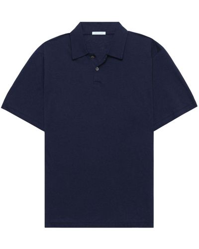 John Elliott Cotton-cashmere Polo Shirt - Blue