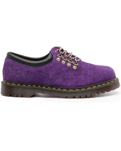 Dr. Martens 8053 Suede Derby Shoes - Purple