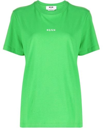 MSGM T-shirt con stampa - Verde