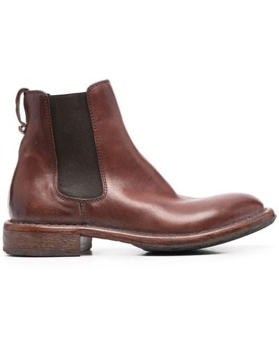Moma Leather Ankle Boots - Brown