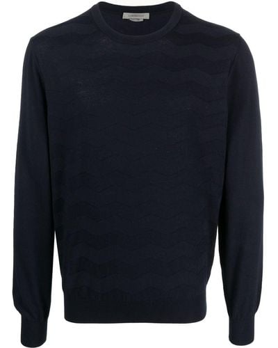 Corneliani Round-neck Knit Sweater - Blue