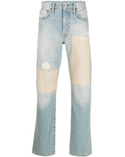 Acne Studios Gerade Jeans mit Stone-Wash-Effekt - Blau