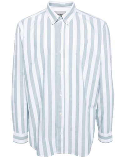 Carhartt Striped Cotton Shirt - Blue
