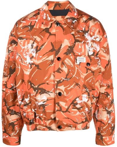 Martine Rose Bomberjack Met Camouflageprint - Oranje