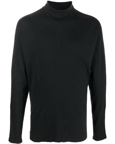 MM6 by Maison Martin Margiela Roll-neck Ribbed-knit Sweater - Black