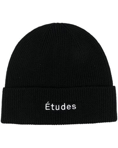 Etudes Studio Embroidered-logo Beanie - Black