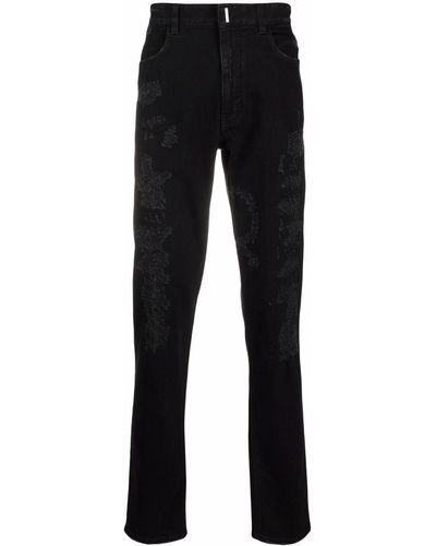 Givenchy Jeans slim con effetto vissuto - Nero