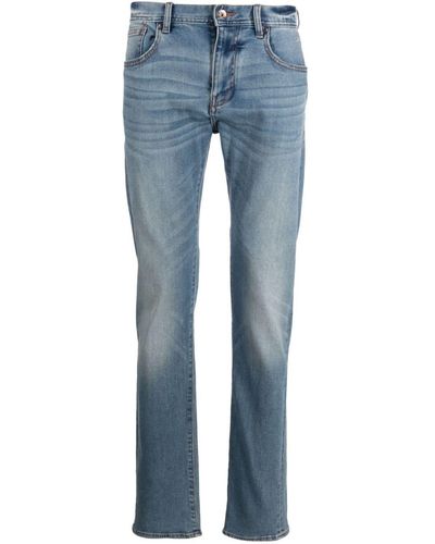 Armani Exchange Jeans slim con applicazione - Blu
