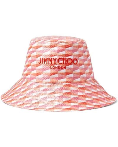 Jimmy Choo Cappello bucket Catalie con stampa geometrica - Multicolore