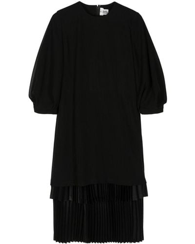 Noir Kei Ninomiya Layered Midi Dress - Black