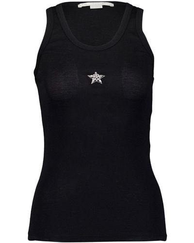 Stella McCartney Star-print Detail Tank Top - Black