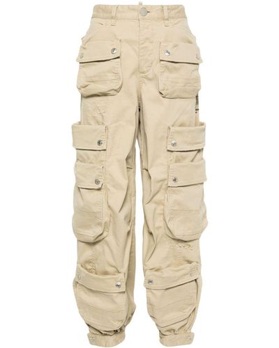 DSquared² Multi-pockets Cargo Trousers - Natural