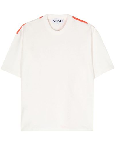 Sunnei T-Shirt mit Spiral-Print - Weiß