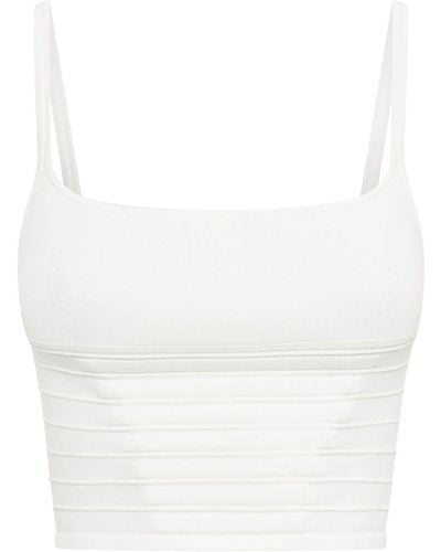 Dion Lee Ventral Compact Cropped Top - White