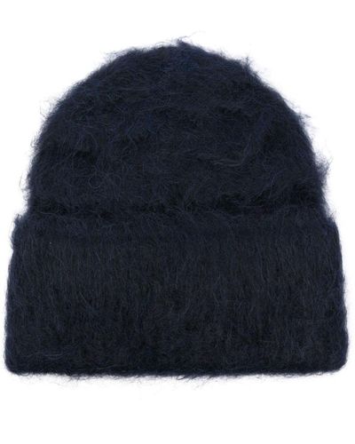 Totême Alpaca Wool-blend Beanie Hat - Blue