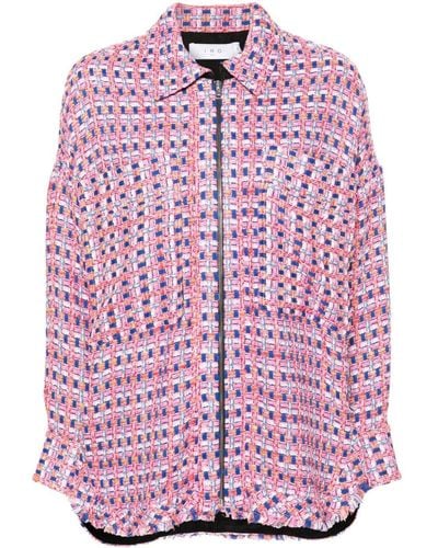 IRO Mizuki Tweed Jacket - Pink