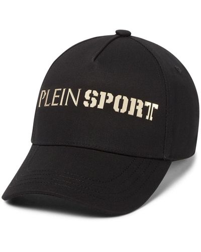 Philipp Plein Logo-print Cotton Baseball Cap - Black