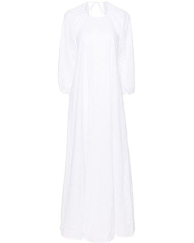 BERNADETTE Broderie Anglaise Maxi Dress - White