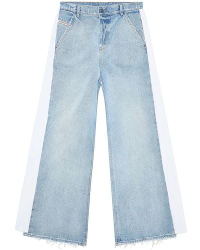 DIESEL Jeans Met Zijstreep - Blauw