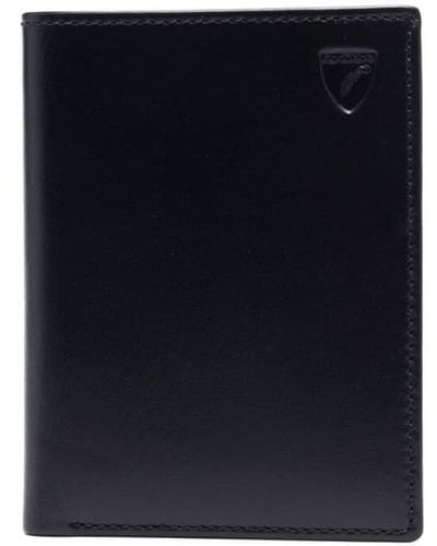 Aspinal of London Bi-fold Leather Wallet - Black