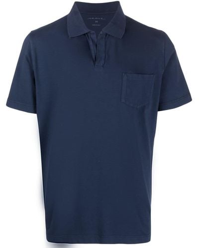 Sease Poloshirt Met Borstzak - Blauw