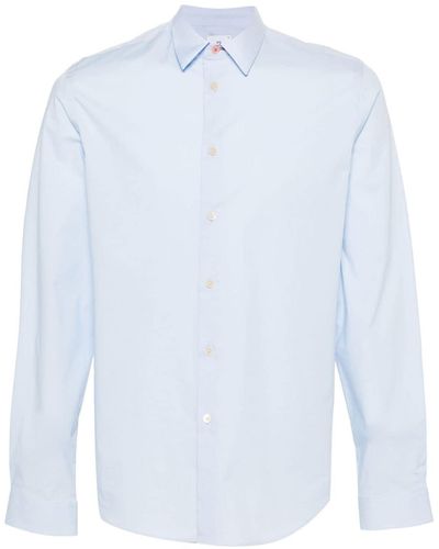 PS by Paul Smith Classic-collar Cotton Shirt - White