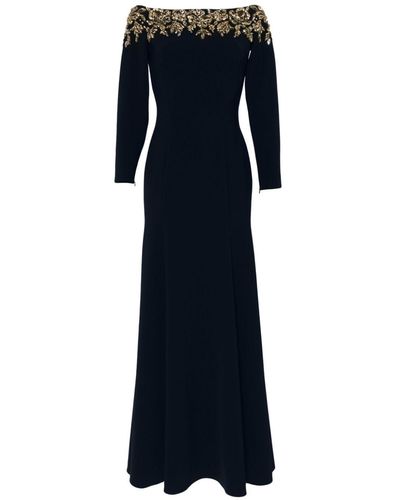 Jenny Packham Rosabel Crystal-embellished Gown - Blue