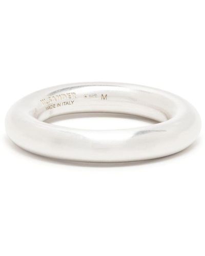 Jil Sander Oversized Band Ring - White