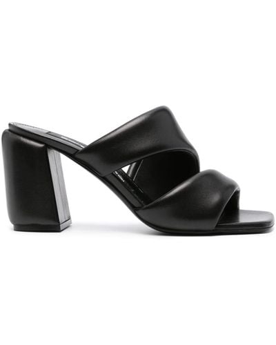 Sergio Rossi Sr Songy 80mm Leather Sandals - Black
