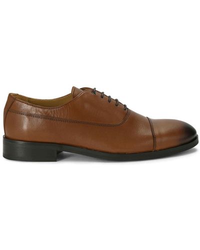 Kurt Geiger Hunter Leather Oxford Shoes - Brown