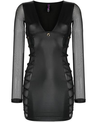Maison Close Chambre Noire Private Fitted Dress - Black