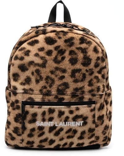 Mens Leopard Print Backpack