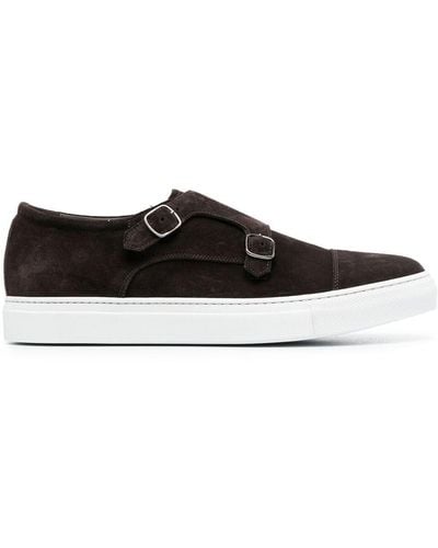 SCAROSSO Fabio Buckled Sneakers - Brown