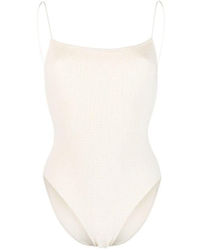 Totême Square-neck Swimsuit - White