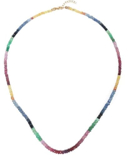JIA JIA 14kt Yellow Gold Arizona Sapphire Beaded Necklace - Natural