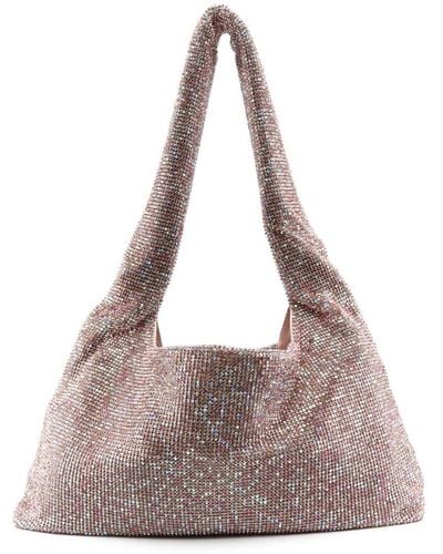 Kara Crystal Mesh Shoulder Bag - Multicolour