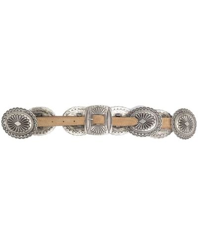 Polo Ralph Lauren Wildledergürtel mit Metallverzierung - Braun