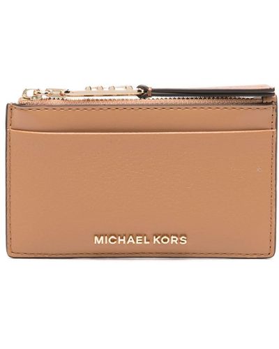 MICHAEL Michael Kors Small Empire Leather Wallet - Natural