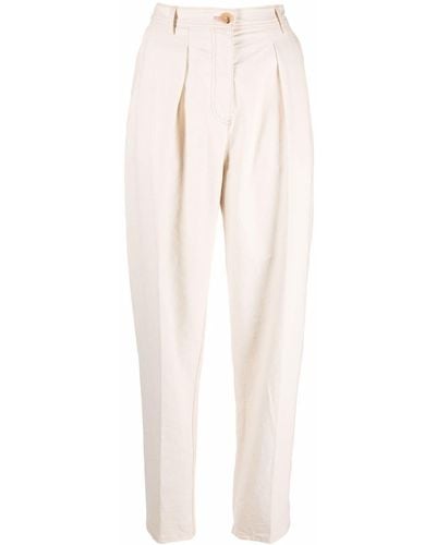 Forte Forte High-waisted Pleat-front Pants - Multicolour