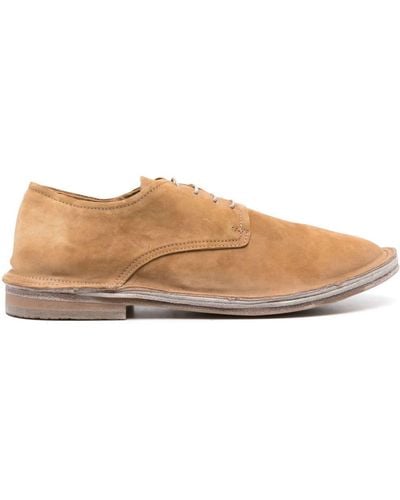 Moma Suede Lace-up Derby Shoes - Brown