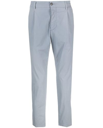 Dell'Oglio Tapered-leg Tailored Chinos - Blue