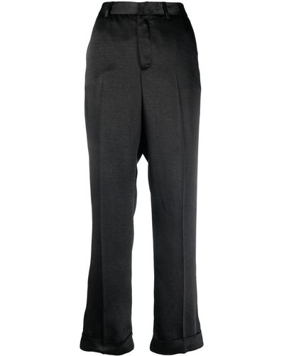 Philipp Plein High Waist Tailored Trousers - Black