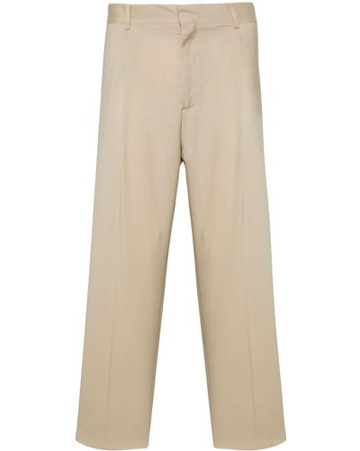 Costumein Vicent Pleat-detail Tapered Trousers - Natural
