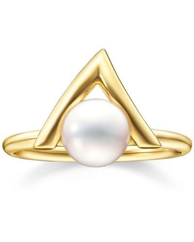 Tasaki 18kt Yellow Gold Danger Claw Pearl Ring - Metallic