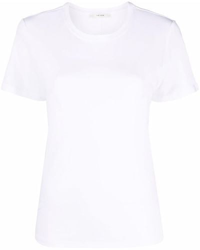 The Row Camiseta Wesler con cuello redondo - Blanco