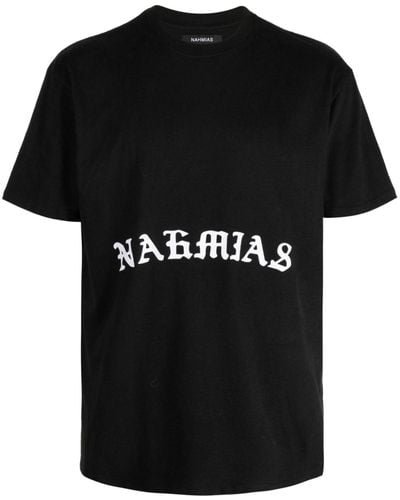 NAHMIAS T-shirt Met Logoprint - Zwart