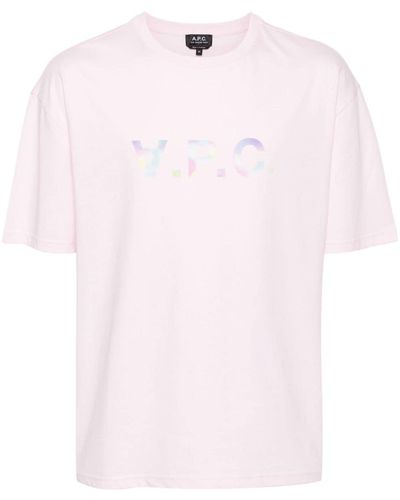 A.P.C. VPC Color H T-Shirt - Pink
